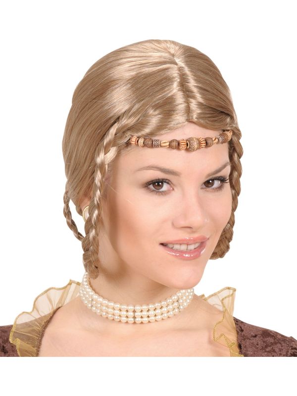Blonde Renaissance Prinses Pruik