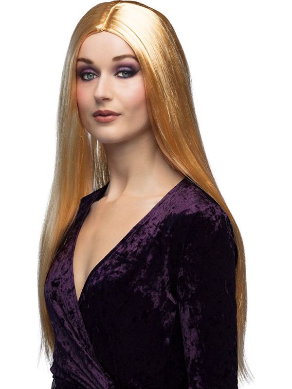 Blonde Ursula Heksen Pruik Lang
