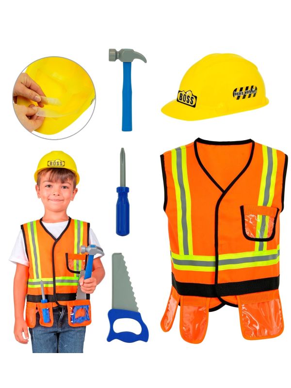 Bouwvakker Set met Vest Kinderen