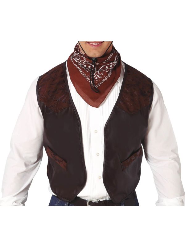 Bruin Nepleren Cowboy Vest