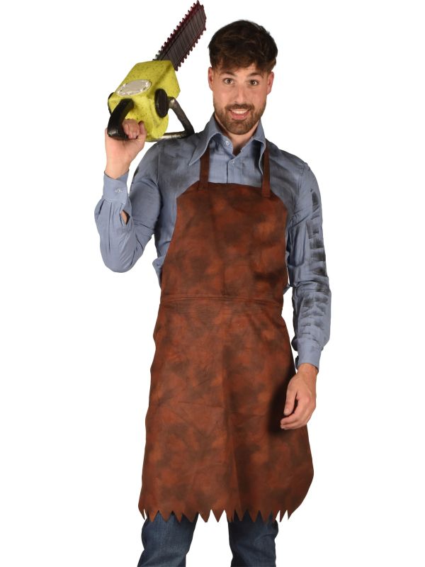 Bruin Slagersschort Leatherface Heren Halloween