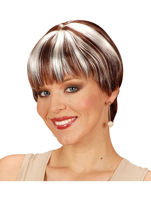 Bruin Witte Chanel Pruik