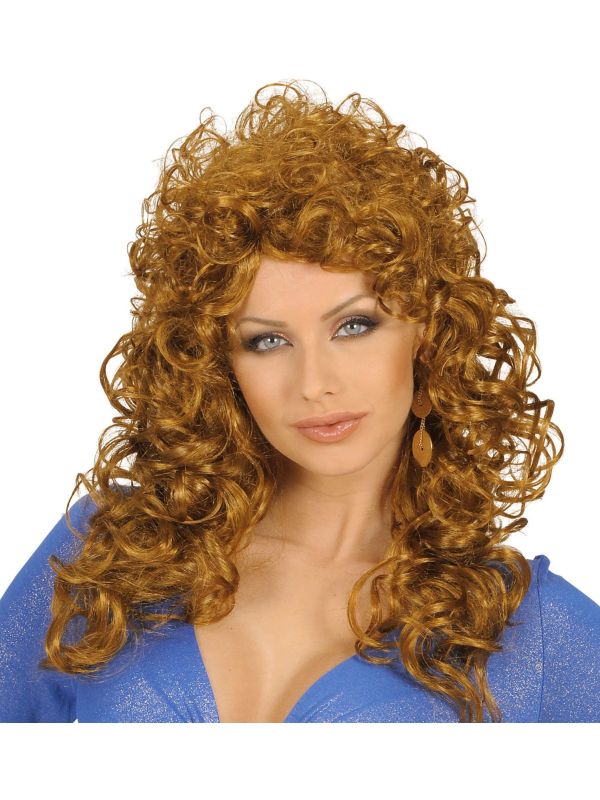 Bruine Beauty Krullen Pruik