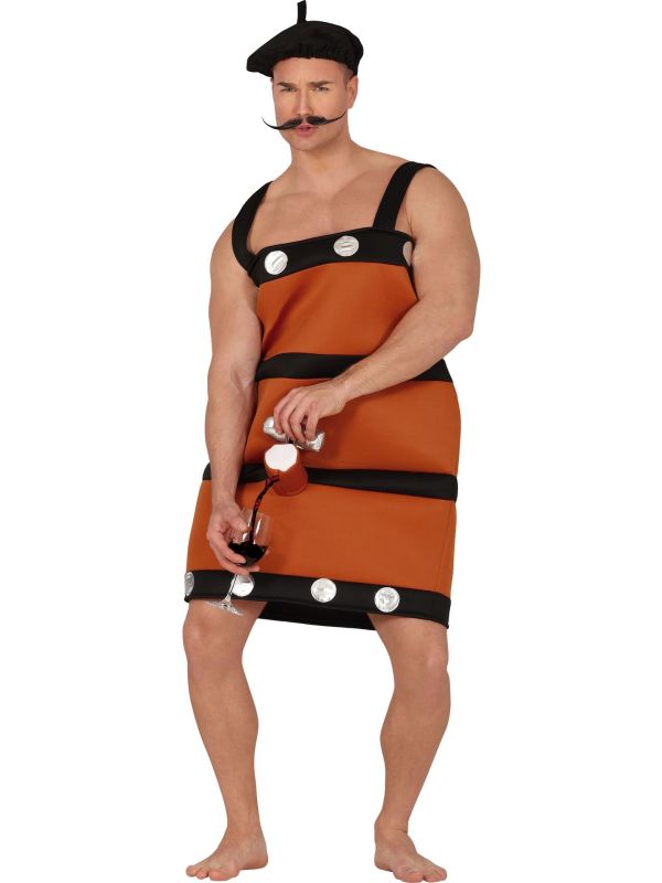 Bruine Biervat Outfit Heren