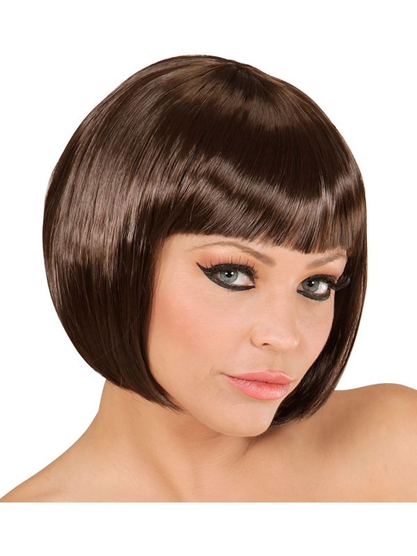 Bruine Boblijn Pruik