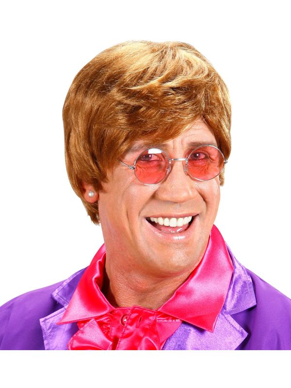 Bruine Elton John Pruik