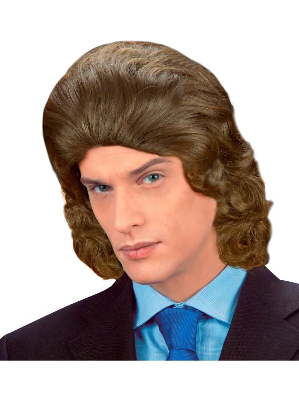 Bruine Frankie Pruik