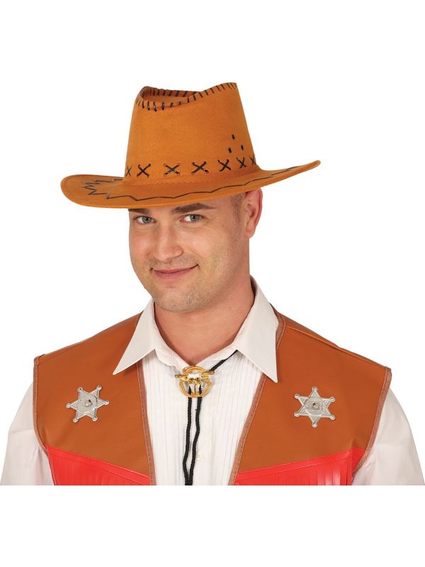 Bruine Hoge Cowboyhoed