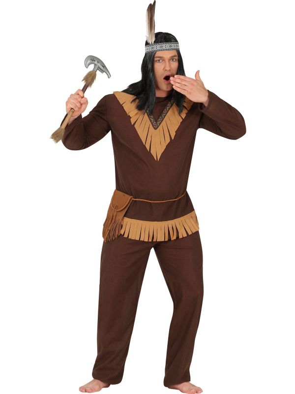Bruine Indianen Kostuum Volwassenen