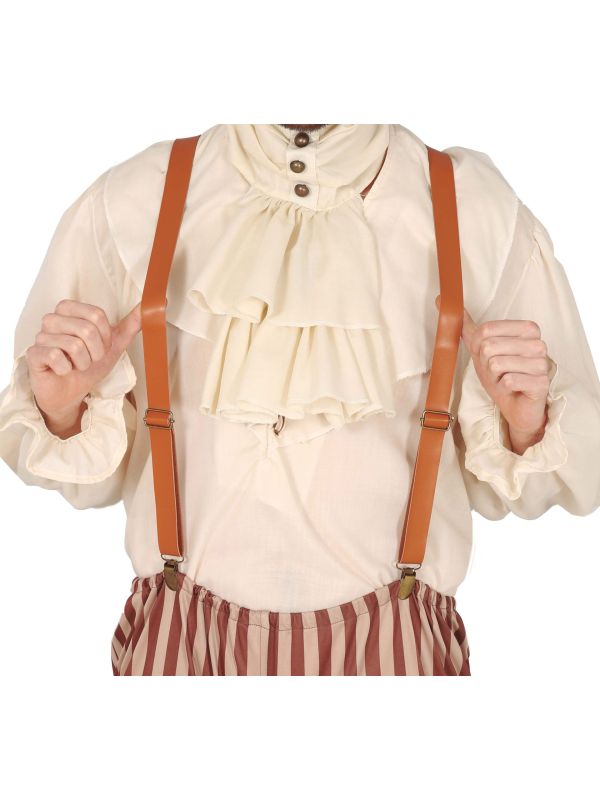 Bruine Leerlook Bretels