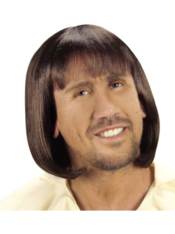 Bruine Middeleeuwen Pruik