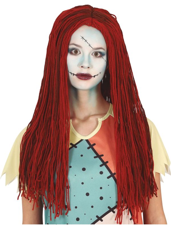 Bruine Poppen Pruik Lang Wol