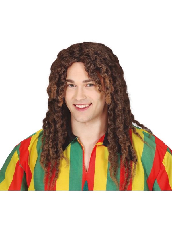Bruine Rastafari Pruik