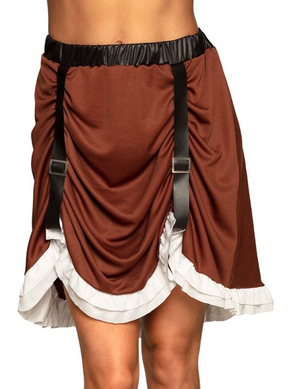 Bruine Steampunk Basis Rok Dames
