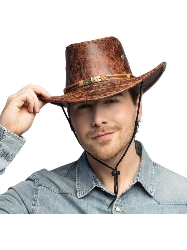 Bruine Western Outlaw Cowboyhoed