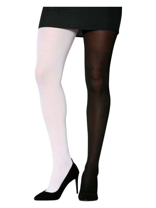 Budget Harlekijn Kousen Zwart-Wit