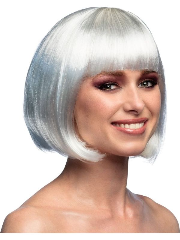 Cabaret Boblijn Pruik Wit