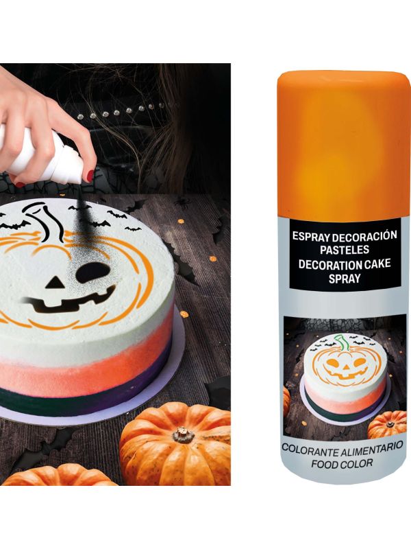 Cake Decoratie Spray Oranje