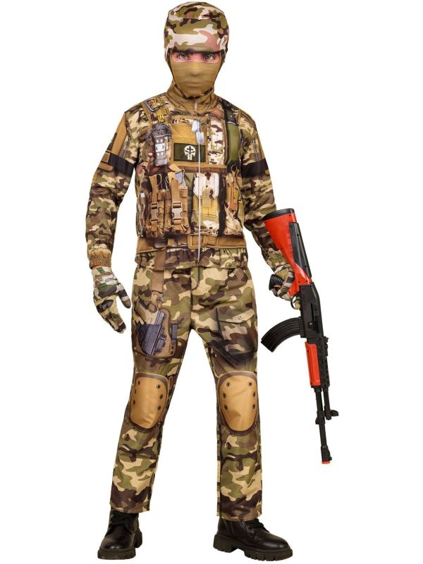 Camouflage Soldaat Kostuum Jongens