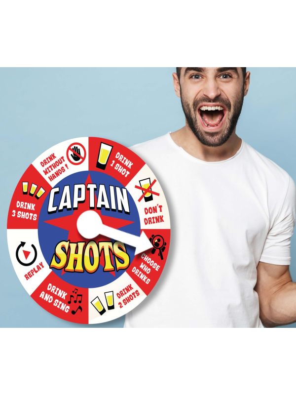 Captain Shots Roulette Schild 40cm