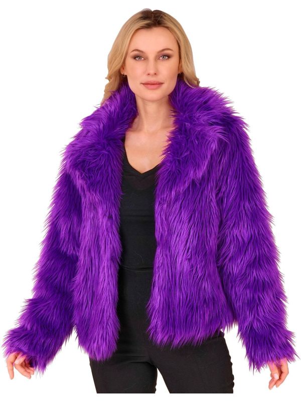 Carnaval Bontjas Paars Dames