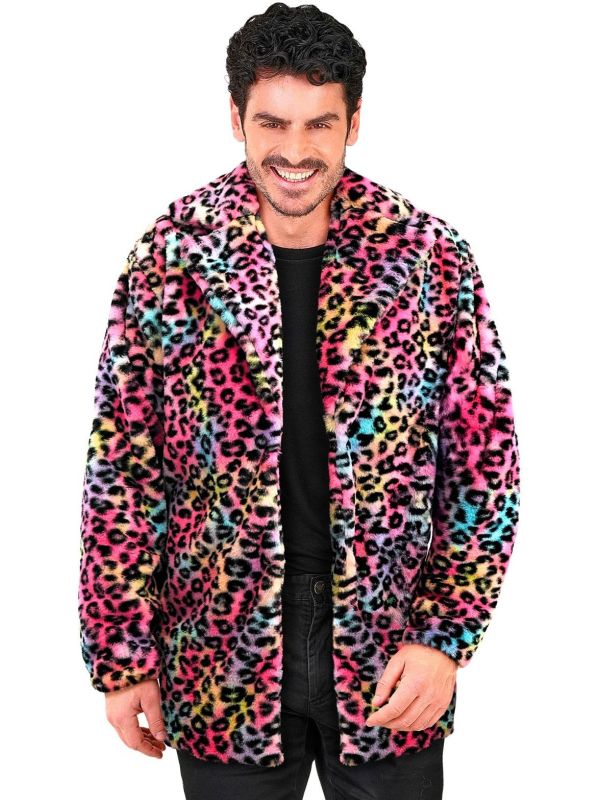 Carnaval Bontjas Regenboog Panter Luipaard Heren