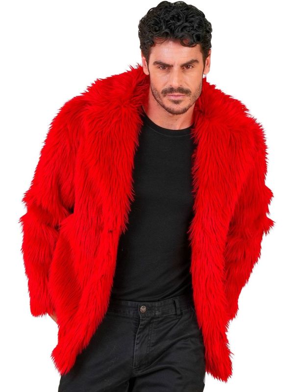 Carnaval Bontjas Rood Heren