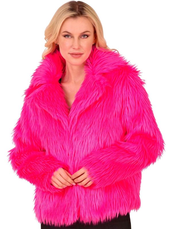 Carnaval Bontjas Roze Dames