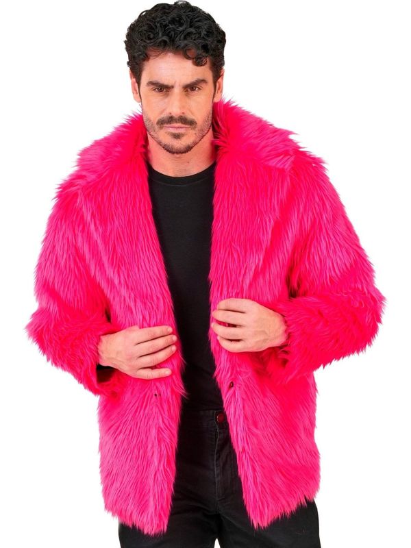 Carnaval Bontjas Roze Heren