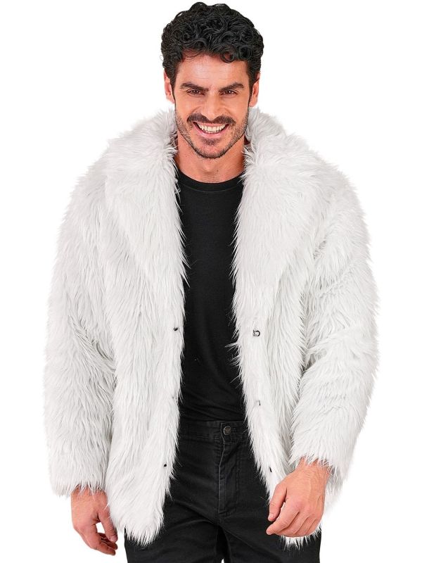 Carnaval Bontjas Wit Heren