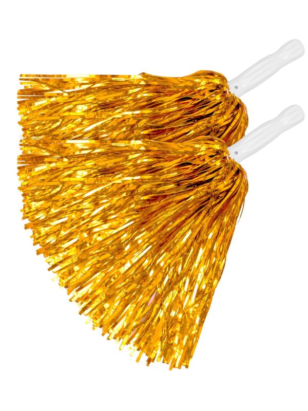 Cheerleader Pompoms Goud Set Dames