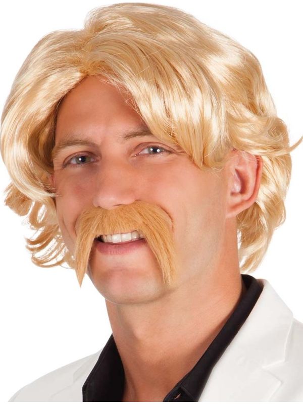Chuck Pruik Blond met Snor