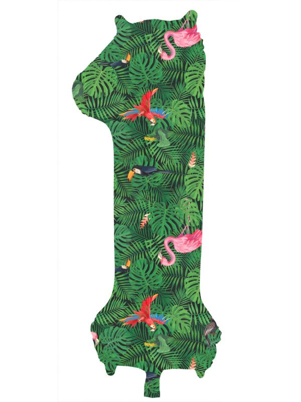 Cijfer 1 Jungle Folieballon