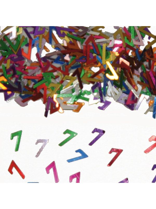 Cijfer 7 Tafeldecoratie Sierconfetti Verjaardag