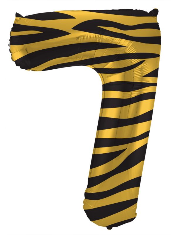 Cijfer 7 Tiger Chic Folieballon