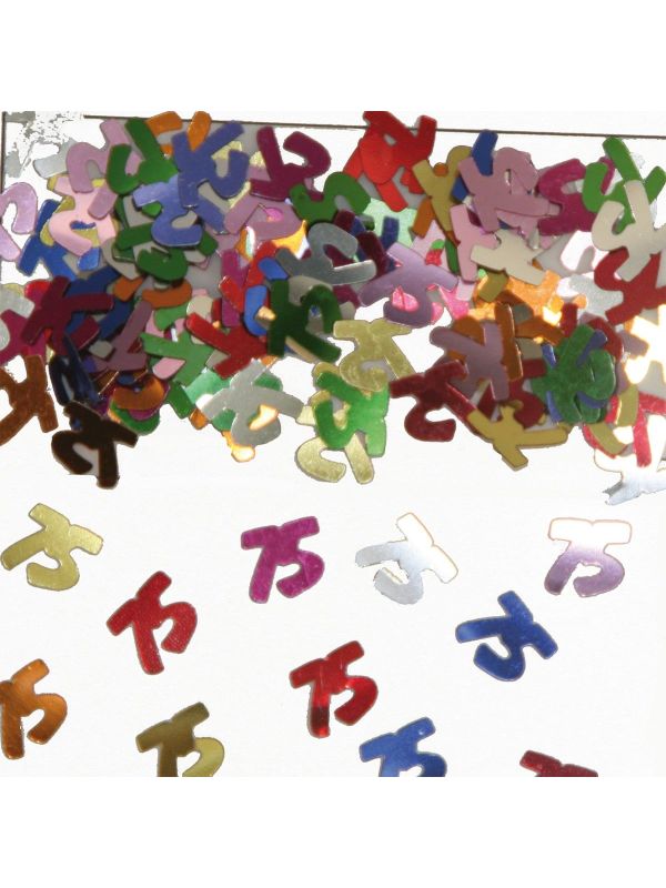 Cijfer 75 Tafeldecoratie Sierconfetti Verjaardag