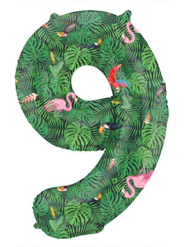 Cijfer 9 Jungle Folieballon