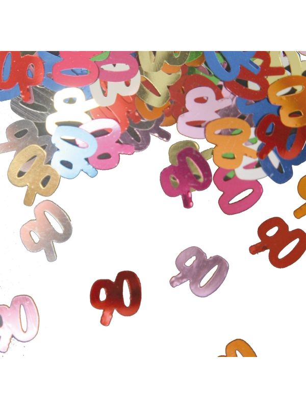 Cijfer 90 Tafeldecoratie Sierconfetti Verjaardag
