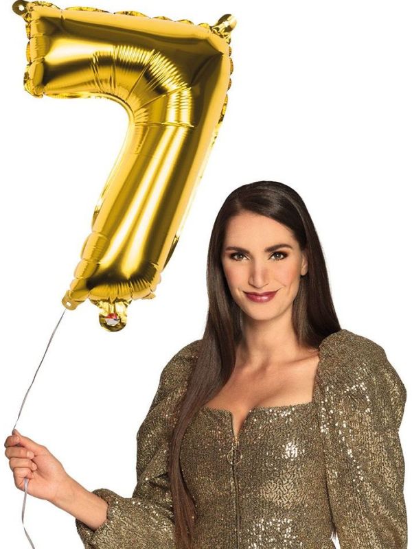 Cijferballon 7 Goud