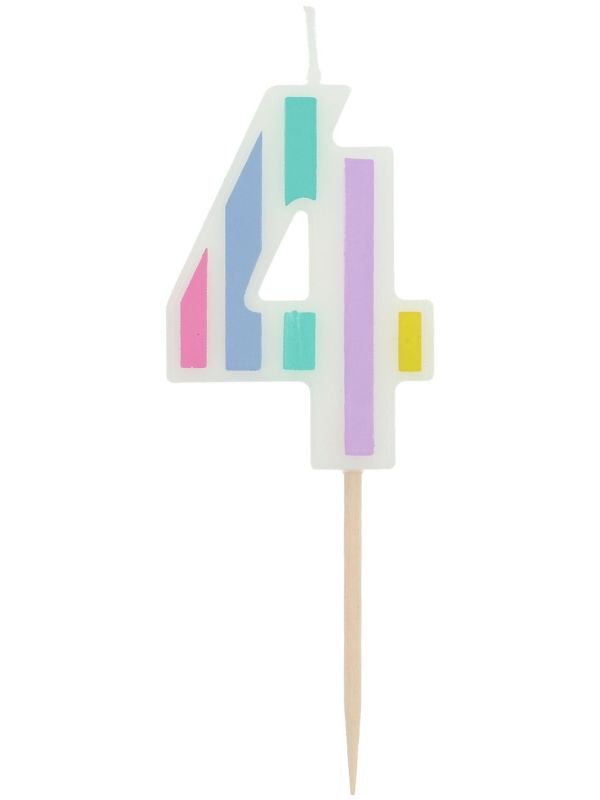 Cijferkaars 4 Pastel Vibes Meerkleurig