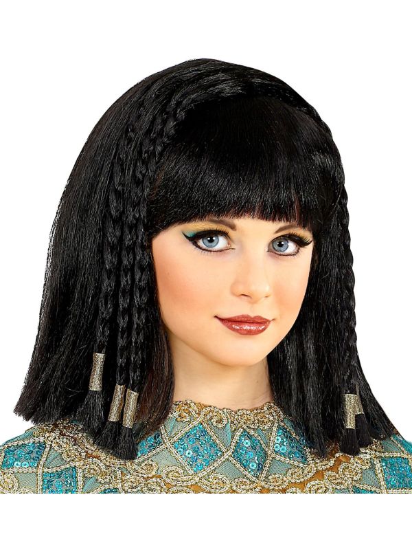 Cleopatra Pruik Zwart Meisje