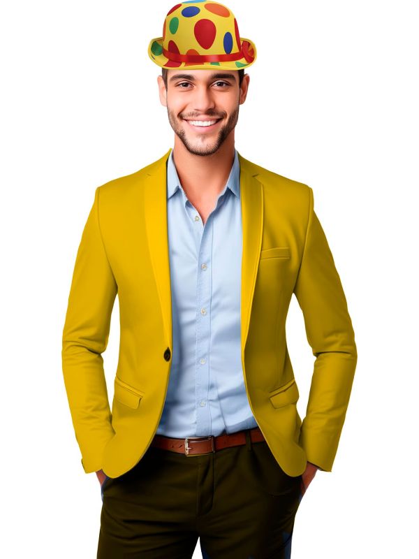 Clown Hoed met Stipjes Luxe