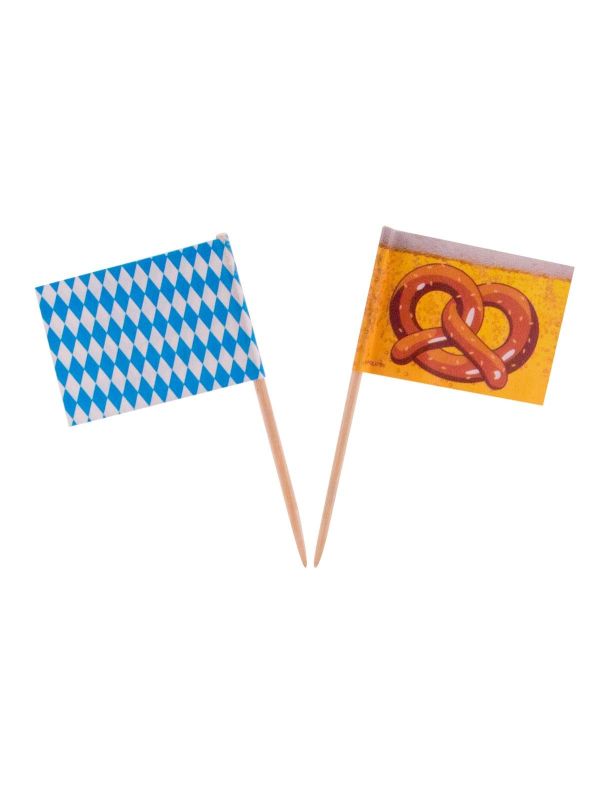 Cocktail Prikkers Oktoberfest Vlag 50 Stuks