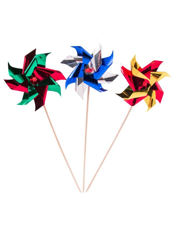 Cocktail Prikkers Windmolens Metallic 25 Stuks