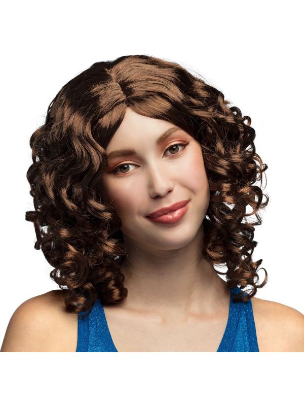 Cocktail Pruik Bruin