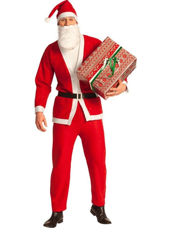 Compleet Kerstman Kostuum met Baard