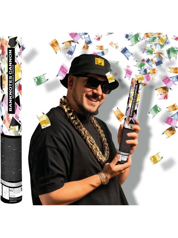 Confetti Kanon Euro Bankbiljetten 40cm