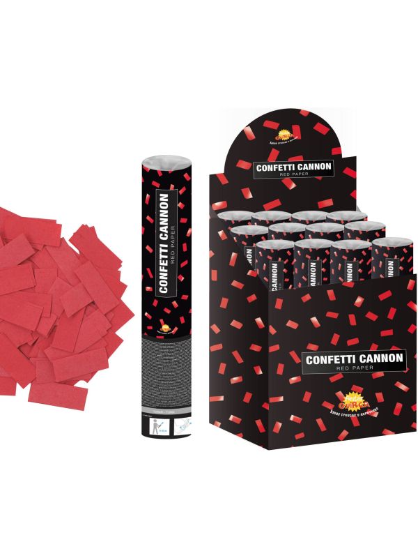 Confetti Kanon Rood 40cm