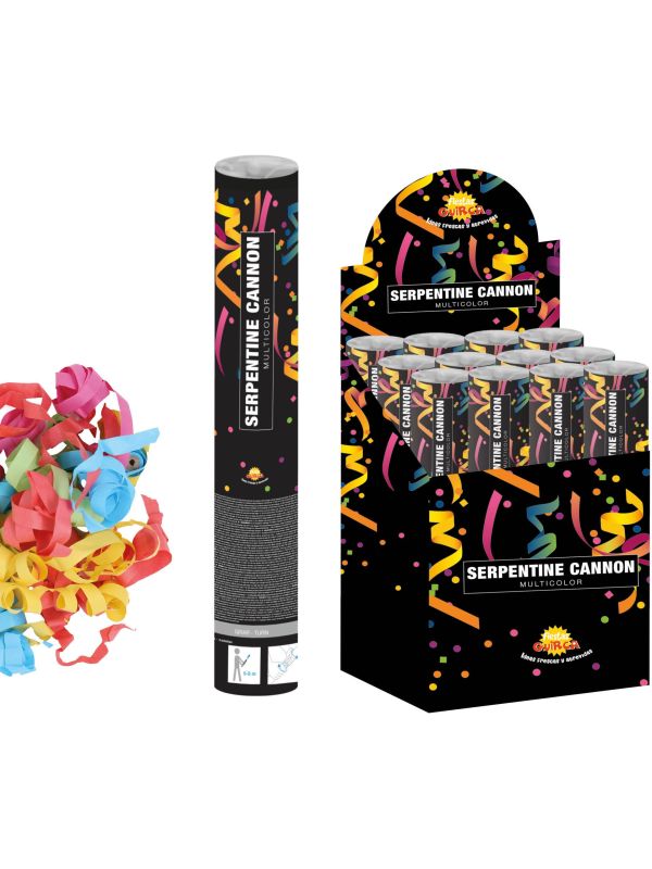 Confetti Kanon Serpentine Meerkleurig 40cm