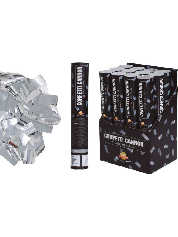 Confetti Kanon Zilver 30cm